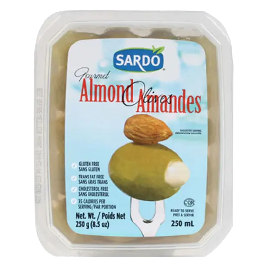 Gluten-Free Olives Almond Stuffed 250 ml