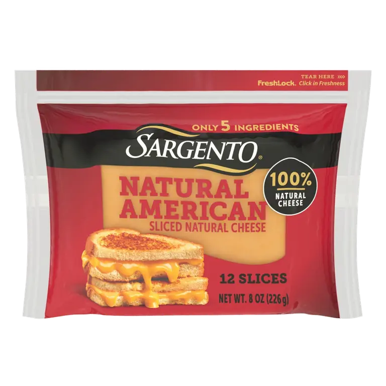8 oz Sargento Natural American 12 Slices Interleaved