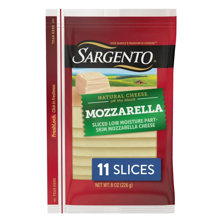 8 OZ SLICED MOZZARELLA CHEESE