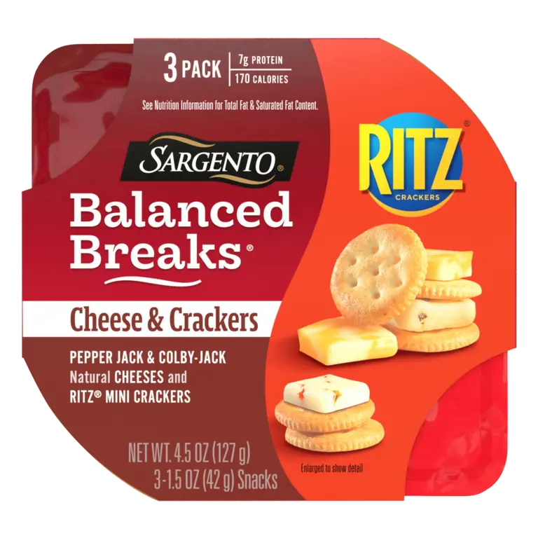 Balanced Breaks Pepper Jack & Colby-Jack + RITZ Crackers Snack Kits
