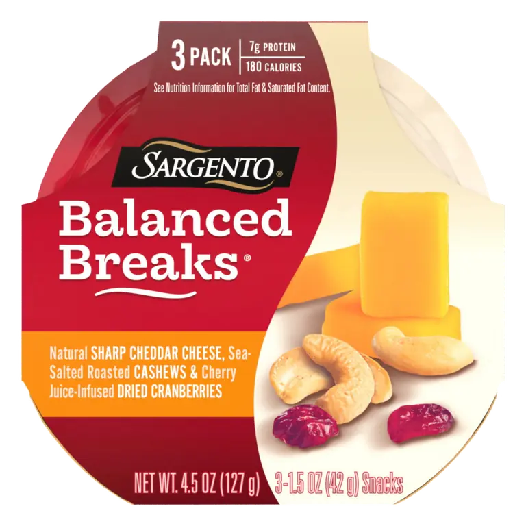 Balanced Breaks Sharp Cheddar With Cashews & Cranberries