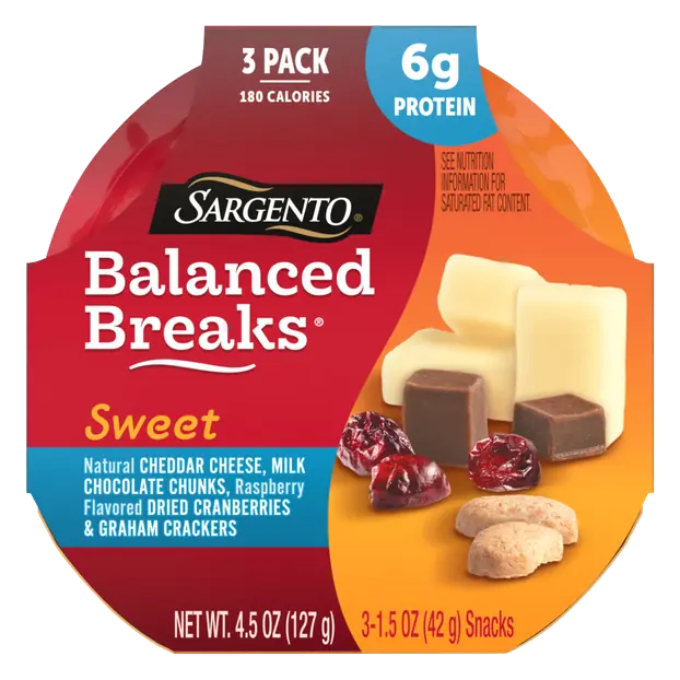 Balanced Breaks Sweet Cheddar/Cranberries/Graham Crackers - 3 ct