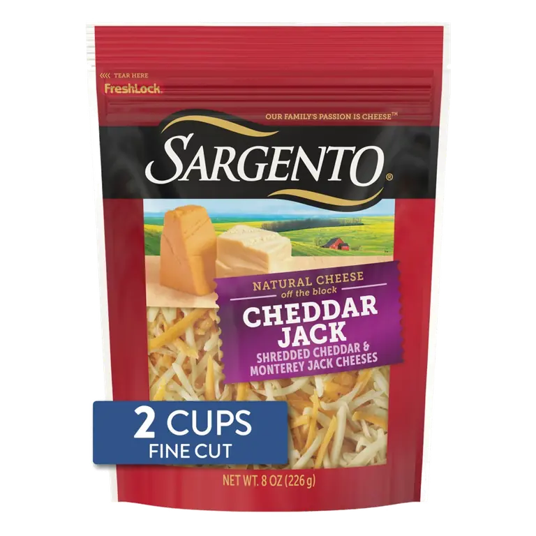 Cheddar Jack Shredded Cheddar, Monterey Jack & Natural Cheeses
