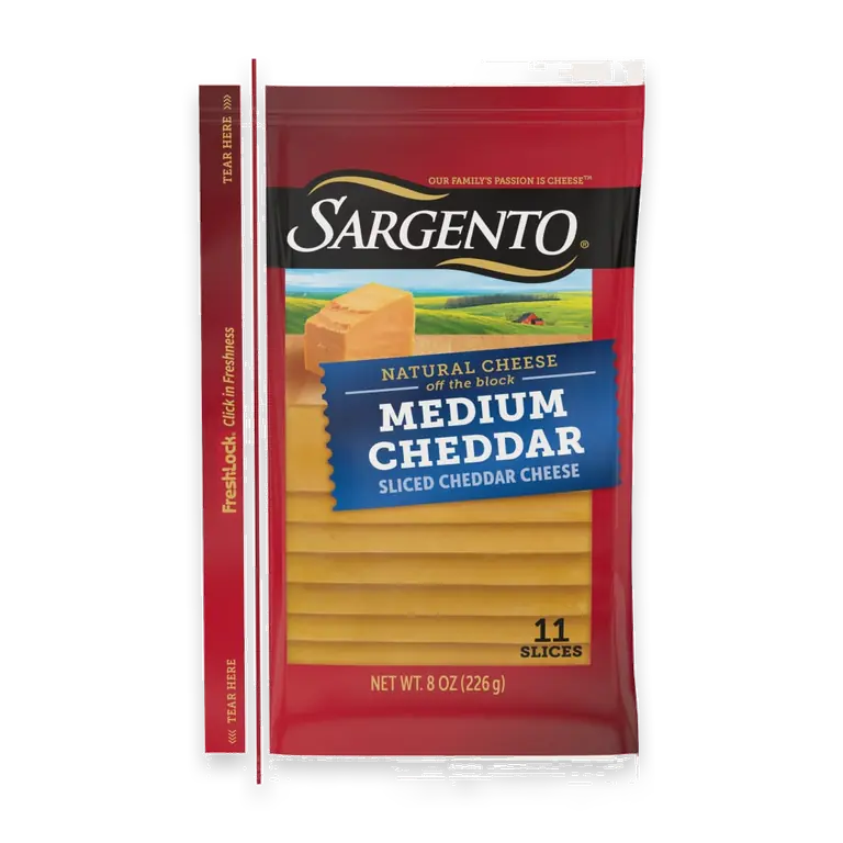 Medium Cheddar Sliced Cheese