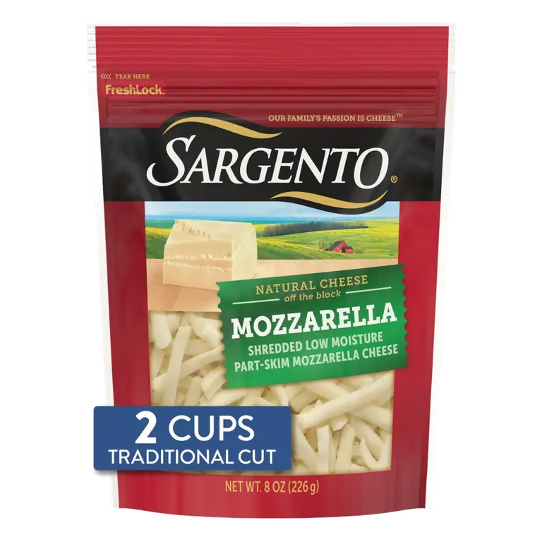 Mozzarella Shredded Low Moisture Part-Skim Natural Cheese