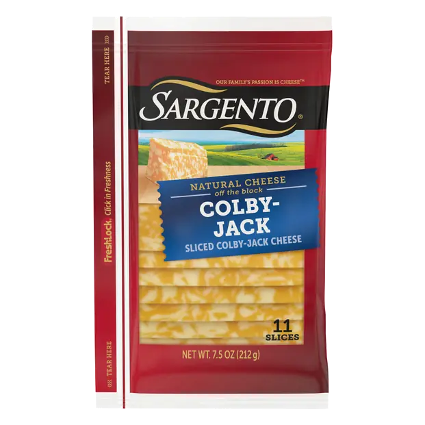 Natural Colby Jack Cheese Slices - 11 ct