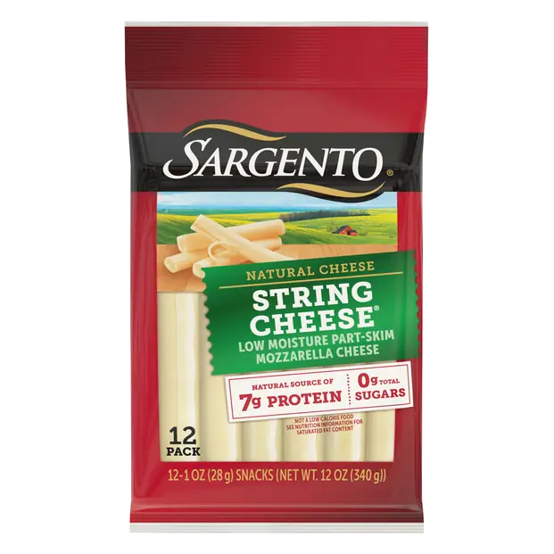 Natural Part-Skim Mozzarella String Cheese - 12 ct