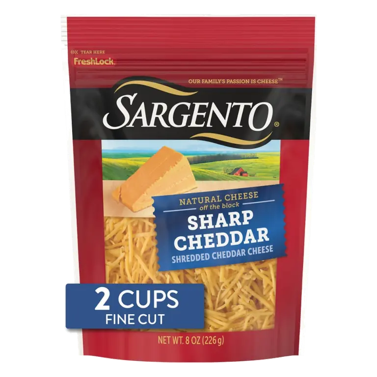 Off the Block Fine Cut Sharp Cheddar Natural Cheese Shreds