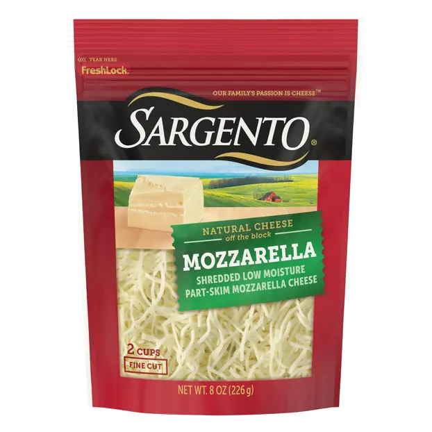 Off The Block Part-Skim Fine Cut Shredded Mozzarella Cheese