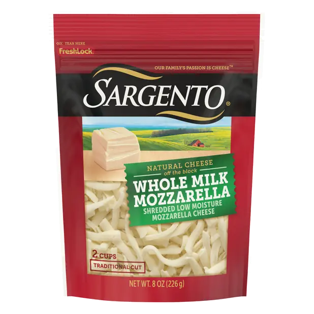 Off The Block Trad Cut Whole Milk Shredded Mozzarella Cheese