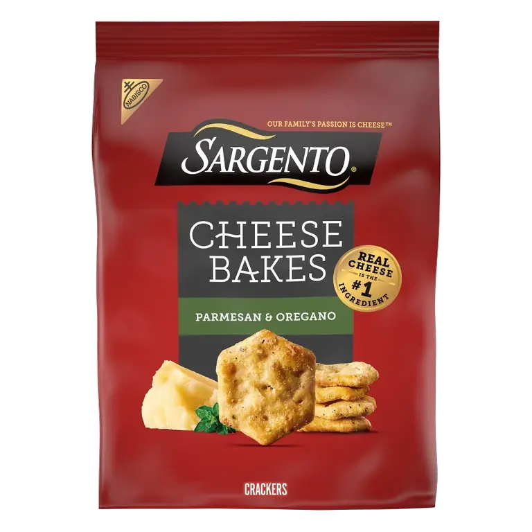 Sargento Cheese Bakes Parmesan and Oregano Crackers, 4.5oz