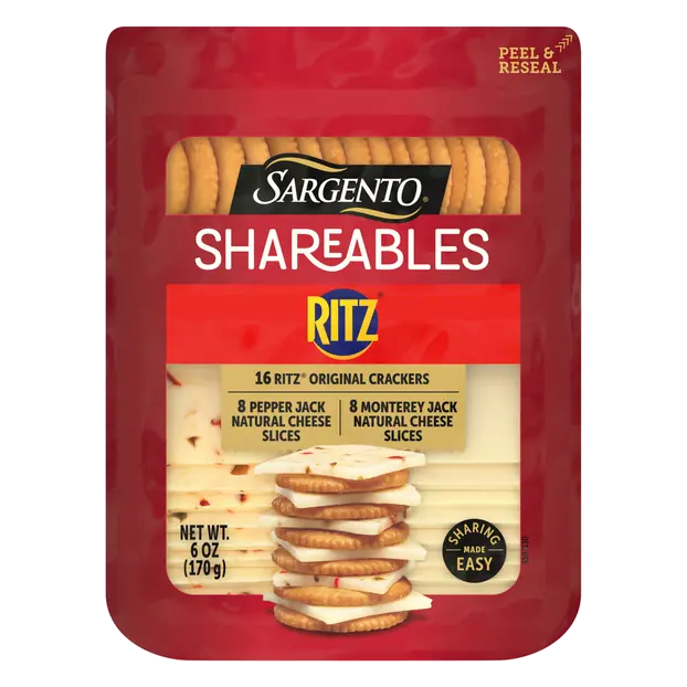 Shareables Pepper Jack & Monterey Jack Cheese w/Ritz Crackers