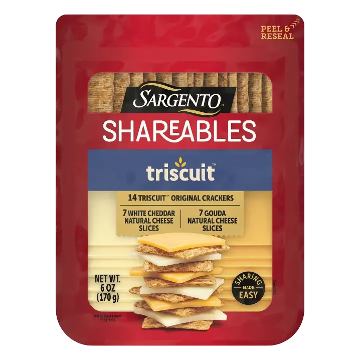 Sargento Shareables Triscuit White Cheddar and Gouda Cheese, 6oz