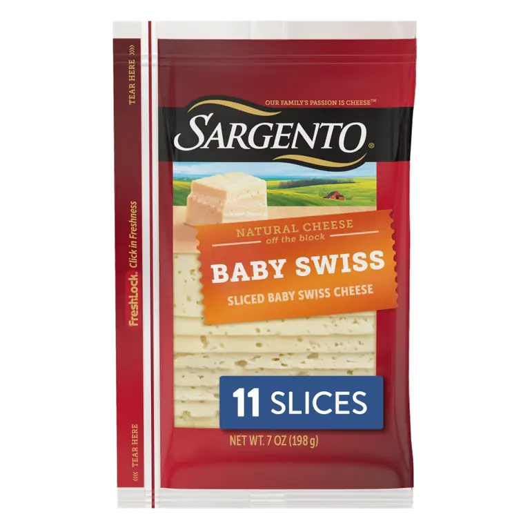 Sliced Baby Swiss Natural Cheese