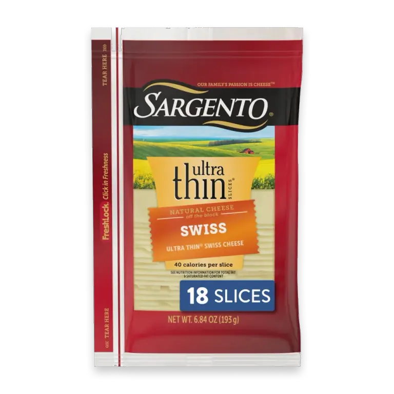 Ultra Thin Sliced Swiss Cheese