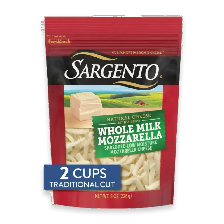 Whole Milk Mozzarella Shredded Cheese