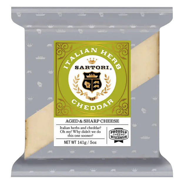 Sartori Aged & Sharp Italian Herb Cheddar Cheese