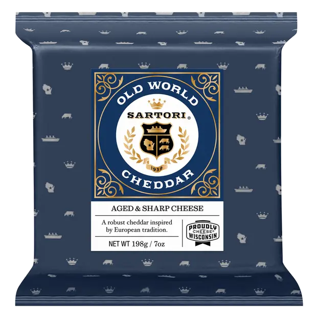 Aged Sharp Old World Cheddar Cheese Block