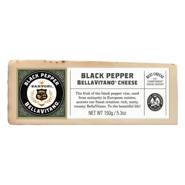 Black Pepper BellaVitano Cheese Wedge