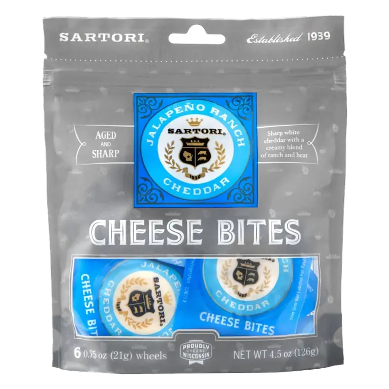 Sartori Jalapeno Ranch Cheese Bites, 4.5oz