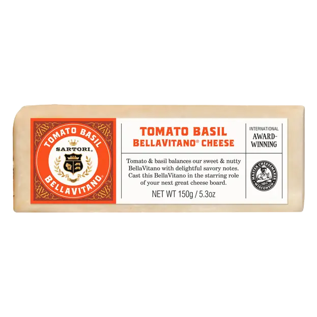 Tomato Basil BellaVitano Cheese Wedge