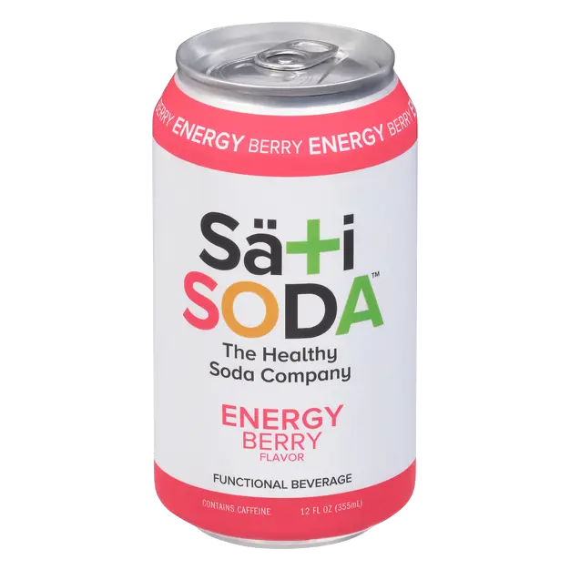 Sati Energy Berry Flavor Functional Soda Beverage