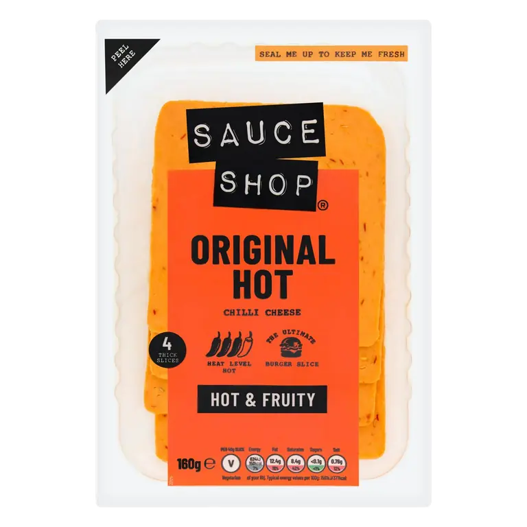 4 x Hot Chilli Original Thick Cheese Slices 160g