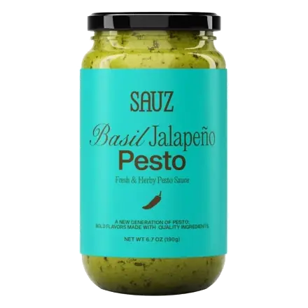 Sauz Basil Jalapeno Pesto Sauce, 6.7oz