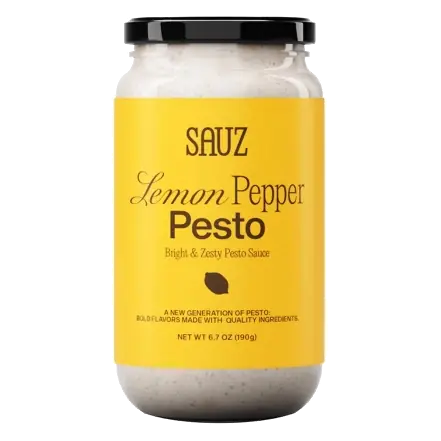 Sauz Lemon Pepper Pesto Sauce, 6.7oz