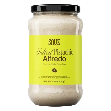 Sauz Salted Pistachio Alfredo Sauce, 14.1oz