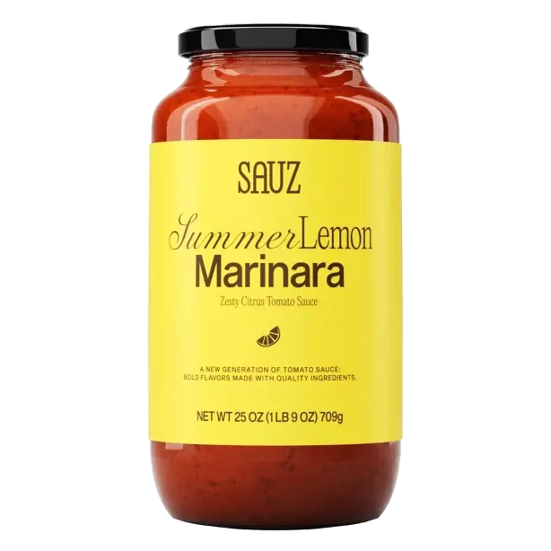 Sauz Summer Lemon Marinara Zesty Citrus Tomato Sauce, 25oz