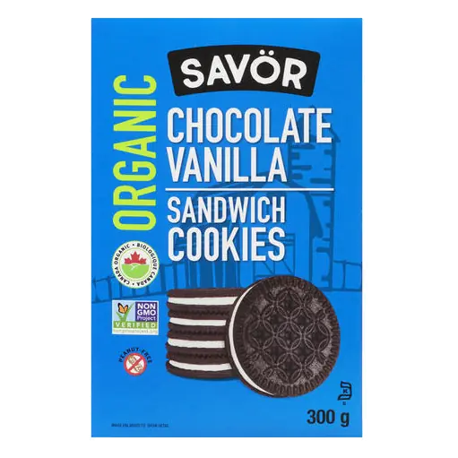 Organic Cookies Chocolate Vanilla Cream 300 g