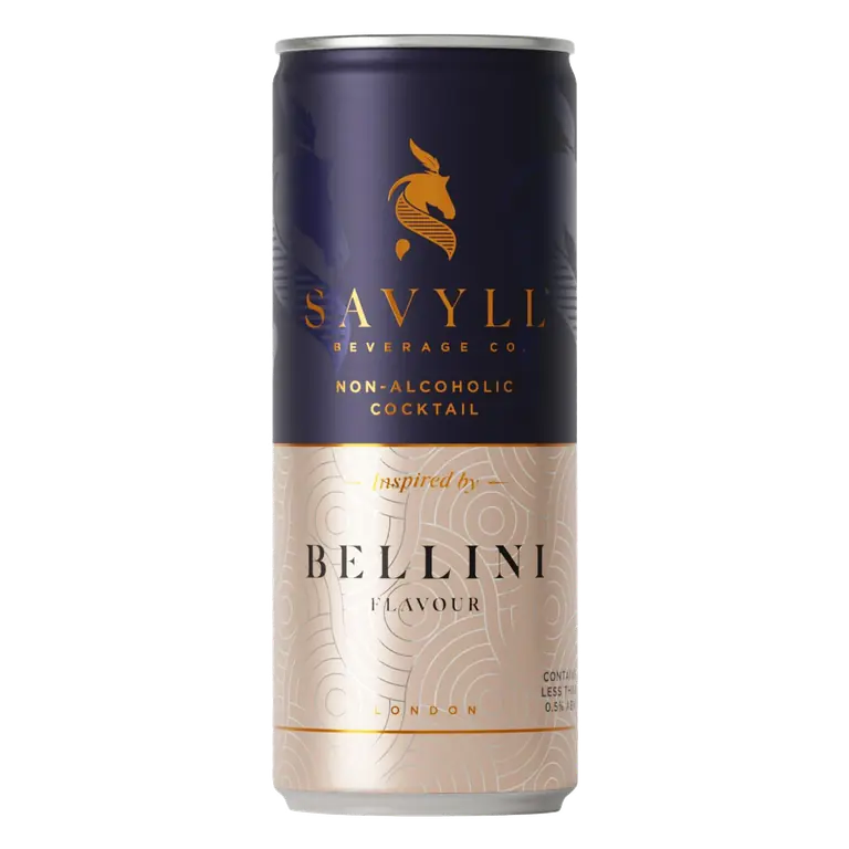 250ml Alcohol Free Bellini Flavour Cocktail Can