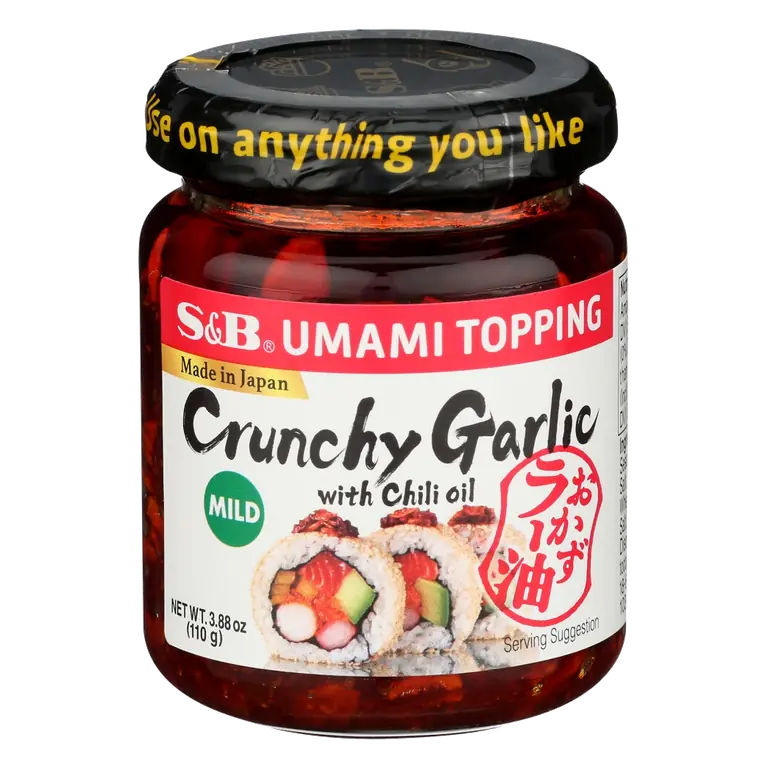 Mild Crunchy Garlic Umami Topping with Chili Oil