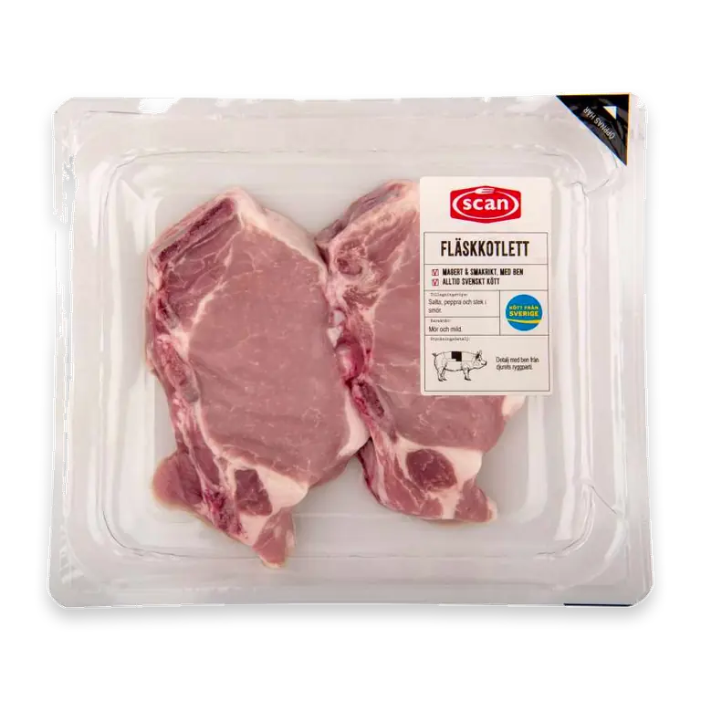 Fläskkotlett med ben