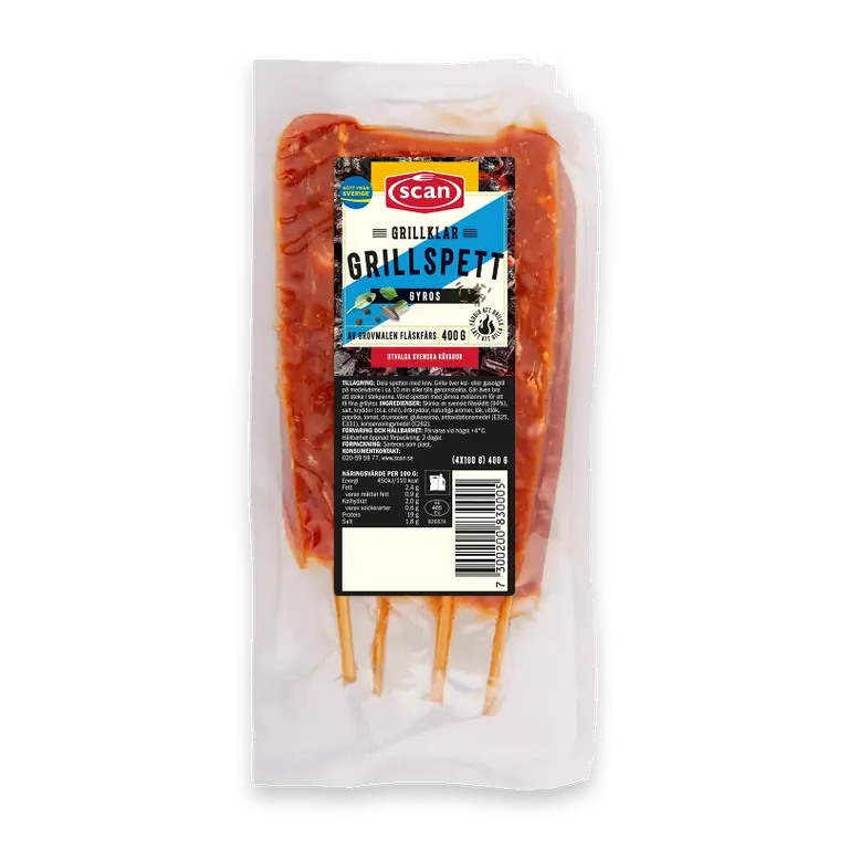 Grillspett Färsk Gyros 400g
