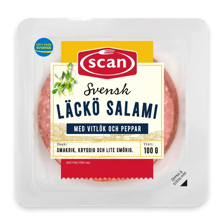 Läckösalami skivad 100g