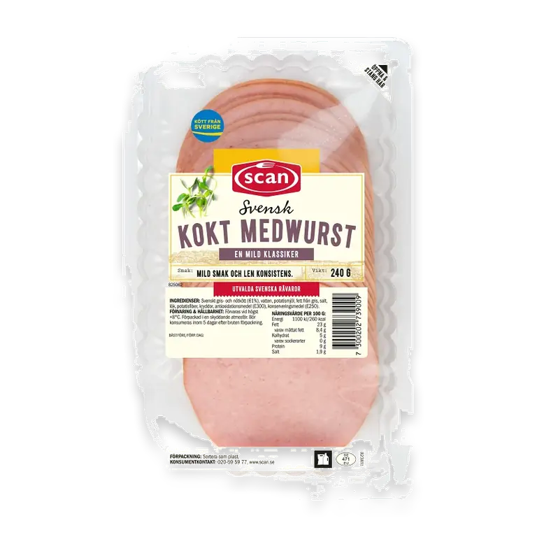 Medwurst Kokt 240g