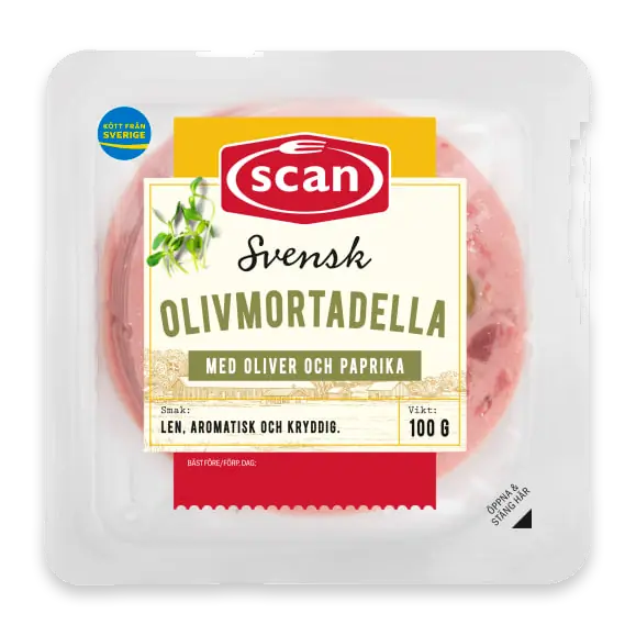 Olivmortadell Skivad