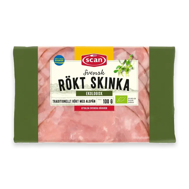Skinka Rökt Ekologisk 100g