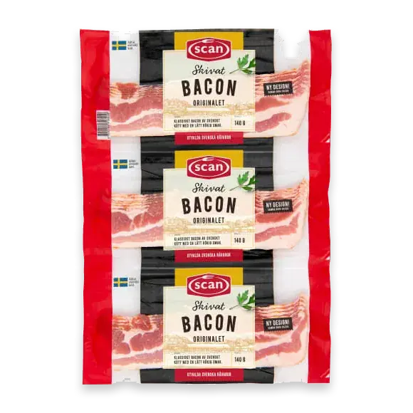 Skivat Bacon 3-pack