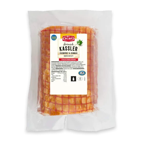 Svensk Kassler Varmrökt & Rimmad Benfri