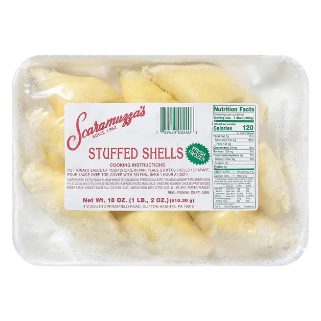 Stuffed Pasta Shells Frozen