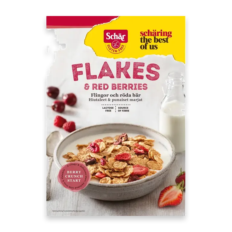 Flakes & red berries glutenfri 300g
