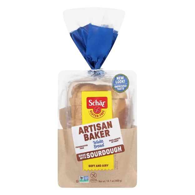 Gluten Free Artisan Baker White Sliced Bread with Sourdough