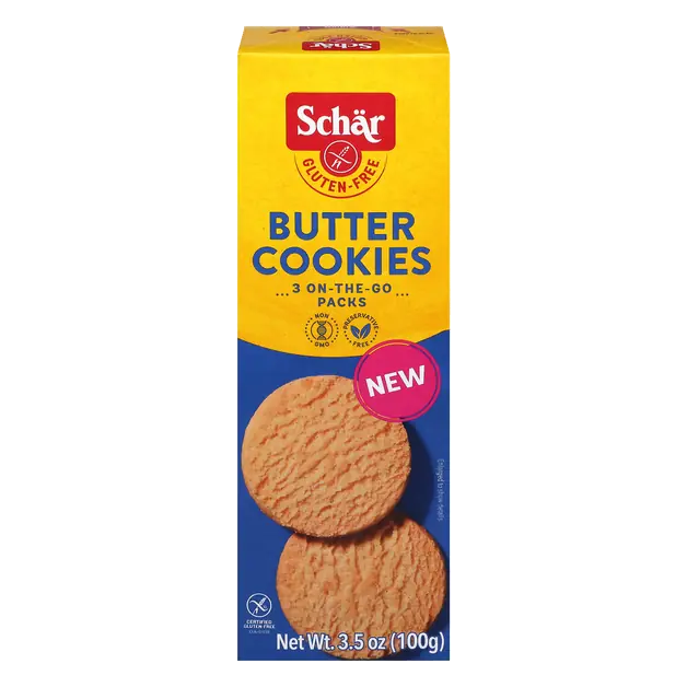 Gluten Free Butter Cookies On-the-Go Packs - 3 ct
