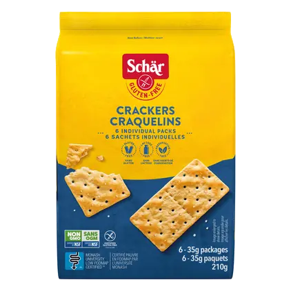 Gluten-Free Crackers 6 Pack 210 g