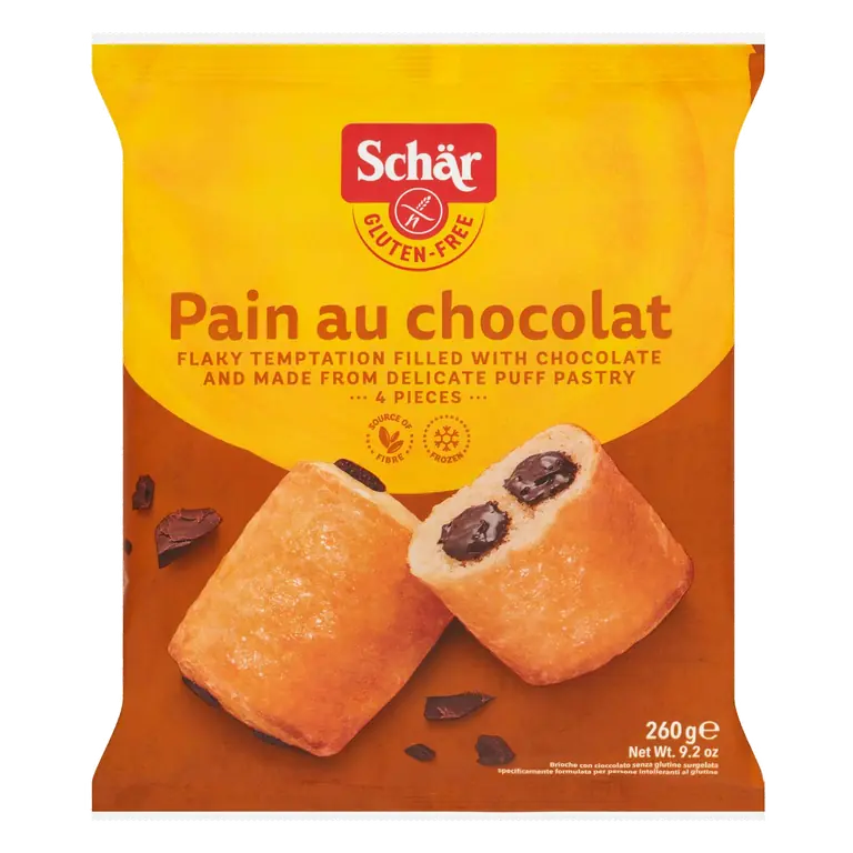 Schär Gluten Free Pain Au Chocolat x4 260g