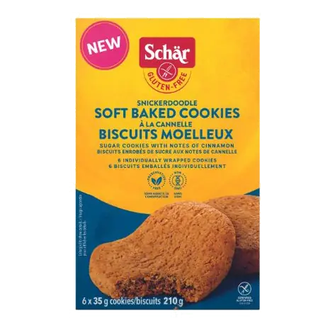 Gluten-Free Soft Baked Cookies Snickerdoodle 210 g