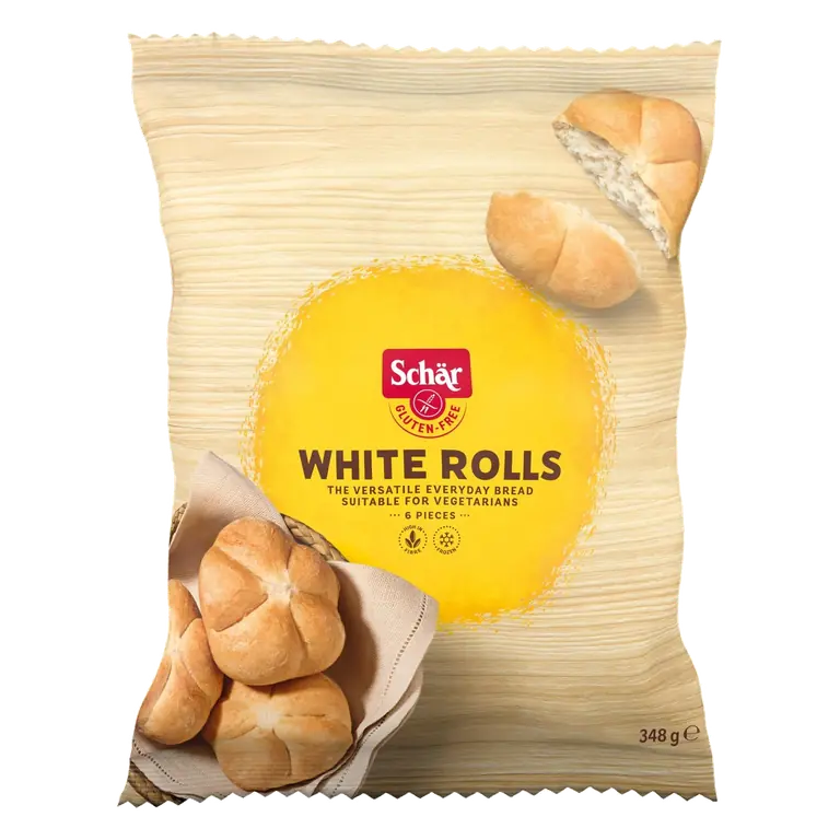 Gluten Free White Rolls 348g